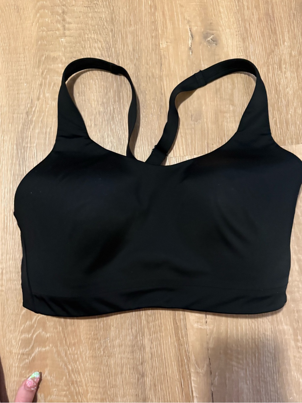 Athleta Black Seamless Light Support Bra
